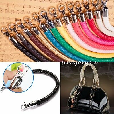 9 Color Pu Leather Round Diy Shoulder Bag Purse Handle Replacement Handbag Strap