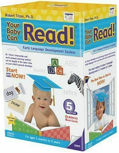 Your Baby Can Read 5 Dvd Set Early Language Development System ~ New~ Free Ship!