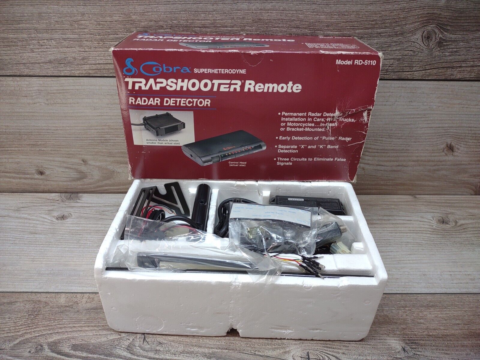 Vintage Cobra Trapshooter Remote Radar Detector model RD-5110 NEW Open Box