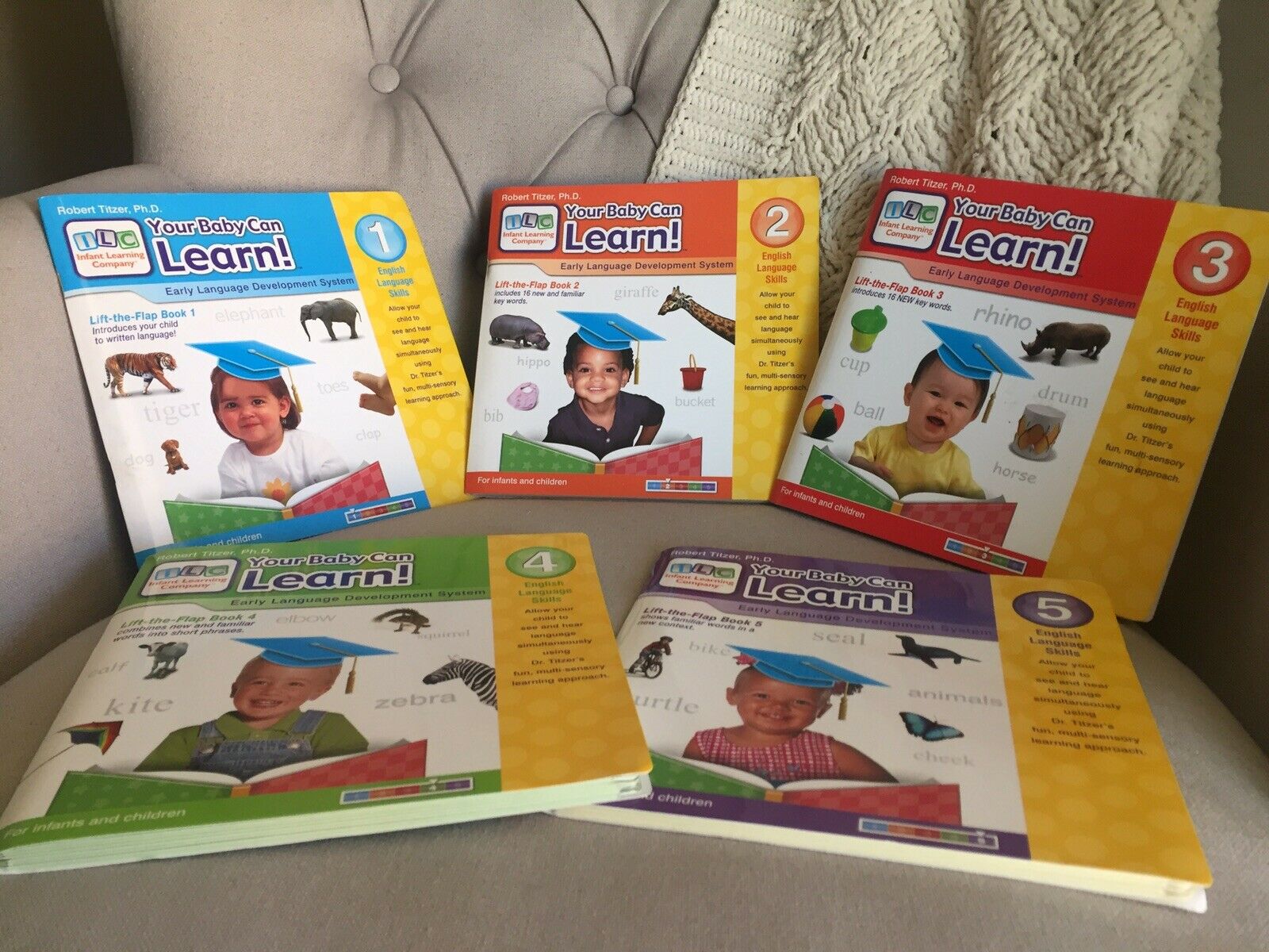 Your Baby Can Read! Book Set Lift A Flap Word & Picture Books Set 1-5