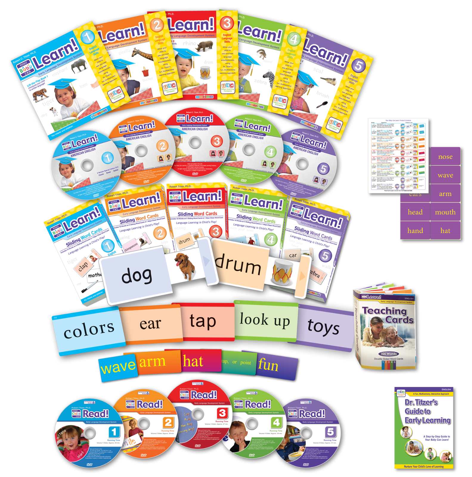 Your Child Can Read & My Your Baby Can Learn DELUXE Vol 1-5 DVD NEW