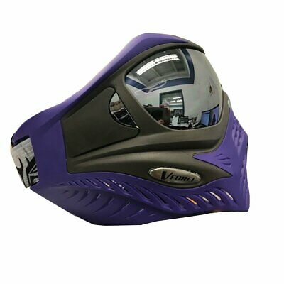 V-FORCE Grill SC Paintball Mask Goggle w/ Chrome HDR Lens - Charcoal on Purple